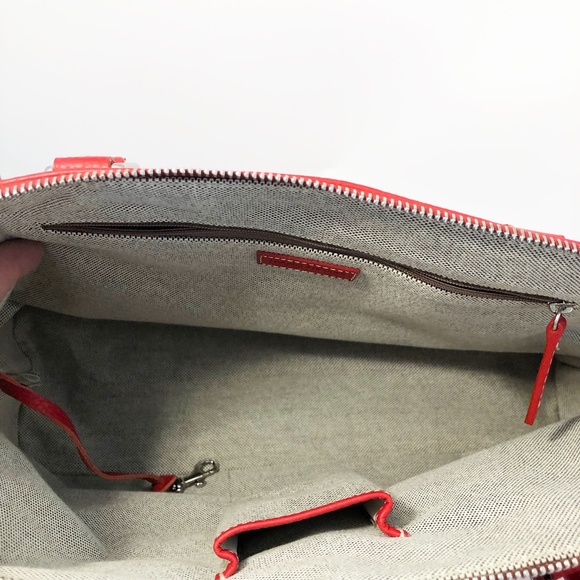 Dooney & Bourke Red Pebble Leather Satchel/Purse - Picture 6 of 10